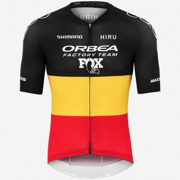 Heren Hiru Orbea Factory Team 2025 Core Jersey - Belgisch kampioen