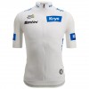 Santini witte Tour de France-jersey Frankrijk 2025 Fan Line-jersey voor heren