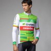 Heren Fietskleding Ale Crelan Corendon 2025 shirt met lange mouwen