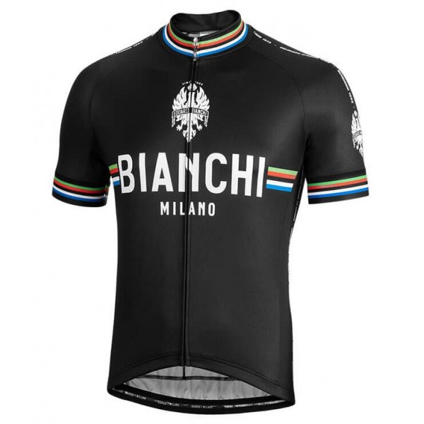 BIANCHI MILANO New Pride Black Wielershirt Korte Mouw