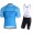 BONTRAGER Circuit Blue Fietskleding Set Wielershirt Korte Mouw+Korte Fietsbroeken Bib