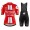 2020 SUMWEB Team Rood Dames Fietskleding Set Wielershirt Korte Mouw+Korte Fietsbroeken Bib 302OXDB