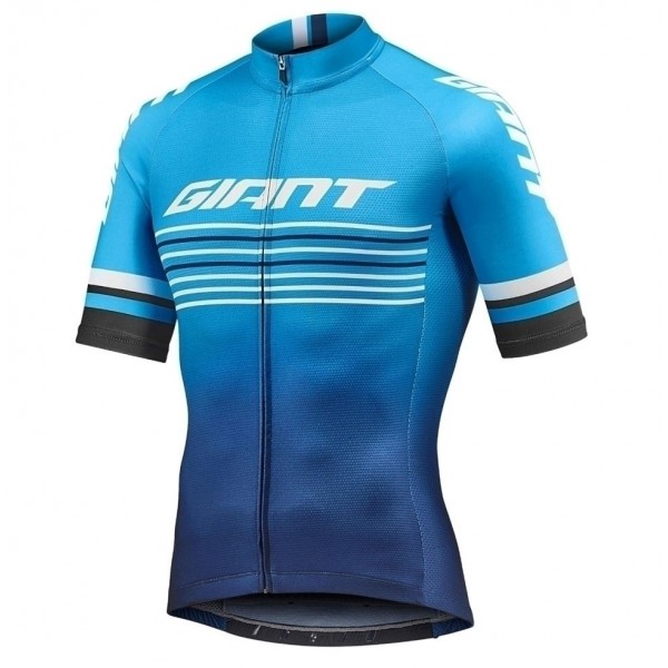 2019 Giant Race Day Blue Wielershirt Korte Mouw