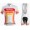 2016 Bontrager Fietskleding Set Fietsshirt Met Korte Mouwen+Korte Koersbroek Oranje Rood