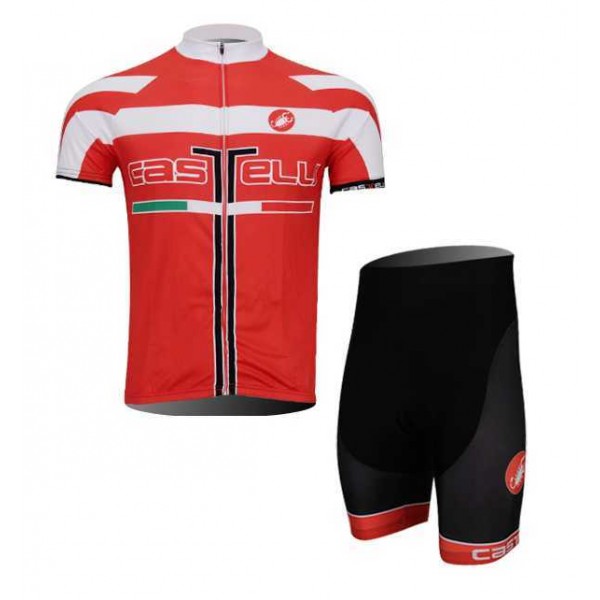 Castelli 2014 Wielerkleding Set Wielershirts Korte Mouw+Fietsbroek Rood Castelli 2014 Wielerkleding Set Wielershirts Korte Mouw+Fietsbroek Rood