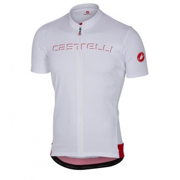 2017 Castelli Wielershirt Korte Wit Mouw