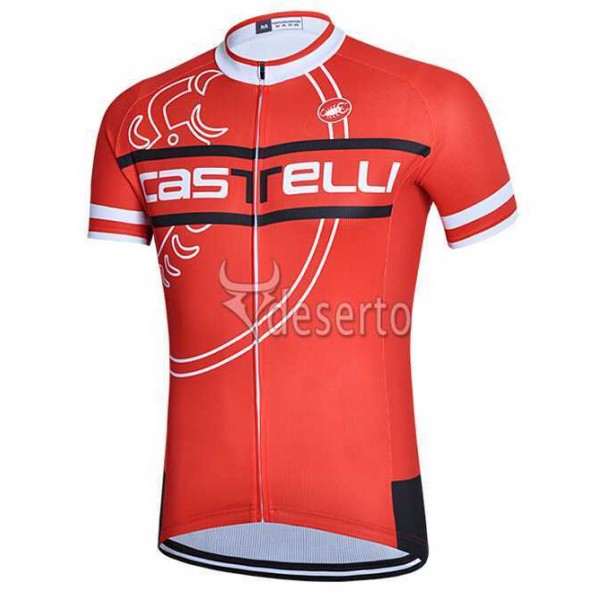 2015 Castelli Wielershirt Met Korte Mouwen Rood 2015 Castelli Wielershirt Met Korte Mouwen Rood