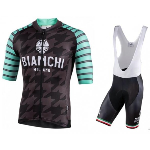 Wielerkleding Profteams 2020 BIANCHI MILANO Flumini Wielershirt Met Korte Mouwen+Pelau Koersbroek Korte