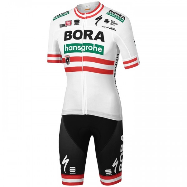 Wielerkleding Profteams 2020 BORA-Hansgrohe Austrian Champion Fietskleding Set Wielershirt Korte Mouwen+Fietsbroek Korte Geel Wielerkleding Profteams 2020 BORA-Hansgrohe Austrian Champion Fietskleding Set Wielershirt Korte Mouwen+Fietsbroek Korte Geel