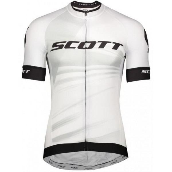 Wielerkleding Profteams 2020 SCOTT RC Pro Wielershirt Met Korte Mouwen Wit