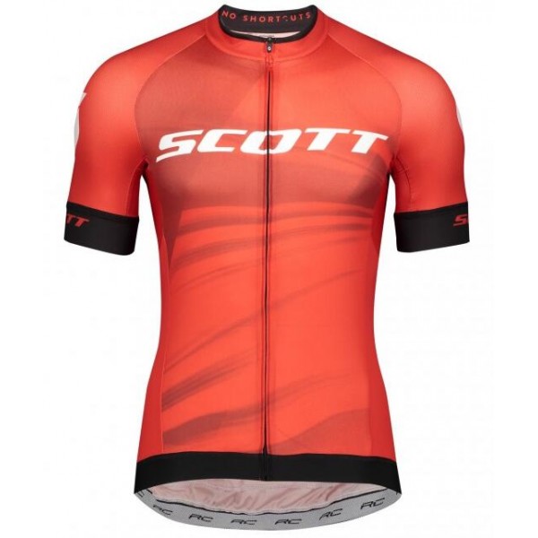 Wielerkleding Profteams 2020 SCOTT RC Pro Wielershirt Met Korte Mouwen Rood