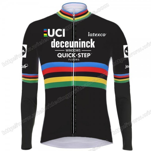 Deceuninck Quick Step 2020 UCI World Champion Wielershirts Lange Mouwen MRBVF