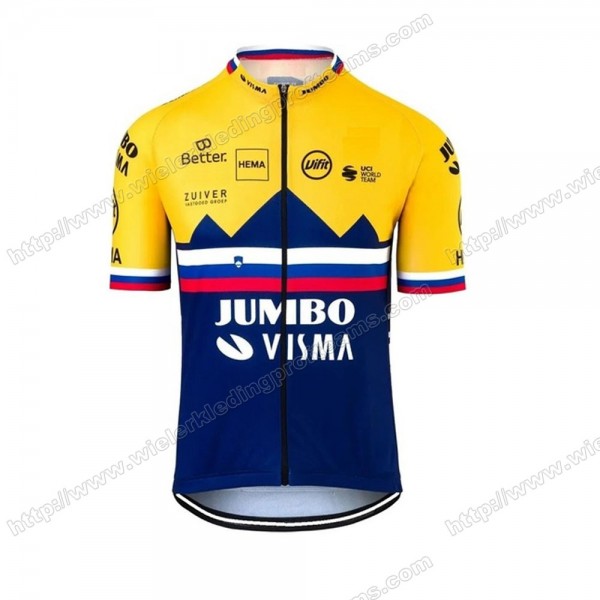 Jumbo Visma 2020 SLOVAKIAN Fietsshirts Korte Mouws ORMAA