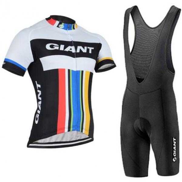 2016-2017 Giant Fietskleding Set Fietsshirt Met Korte Mouwen+Korte Koersbroek 02