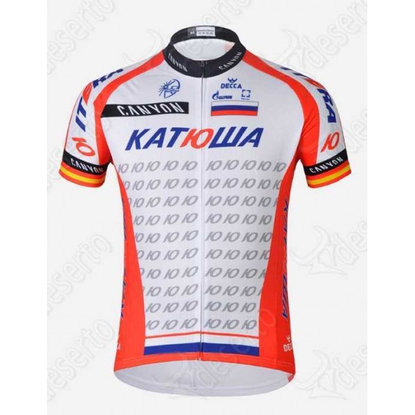Katusha Teams Wielershirt Met Korte Mouwen