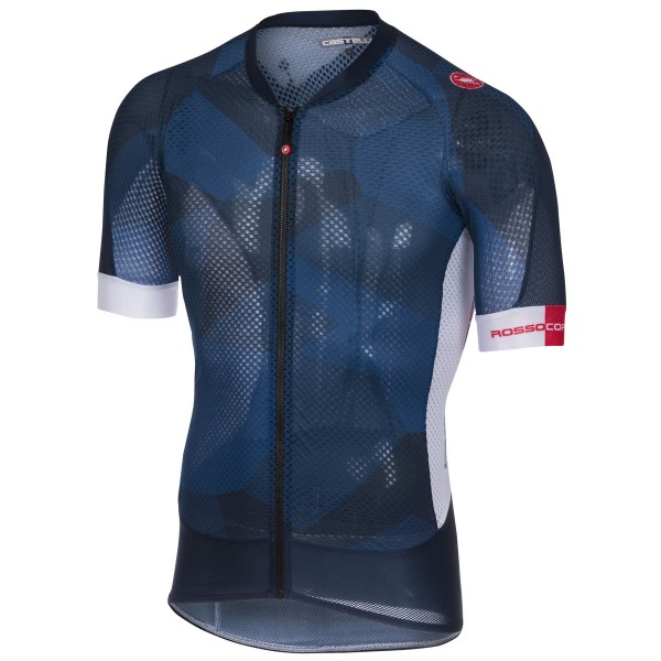 Castelli Climber's 2.0 Blauw Wielershirt Korte Mouw