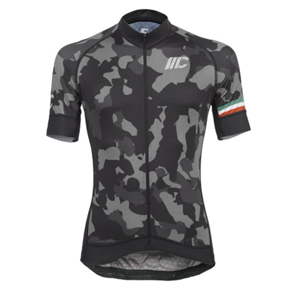 Cipollini Camouflage-Black Green Wielershirt Korte Mouw