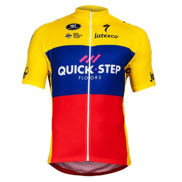Quick Step Floors Ecuadorian Champion 2018 Wielershirt Korte Mouw