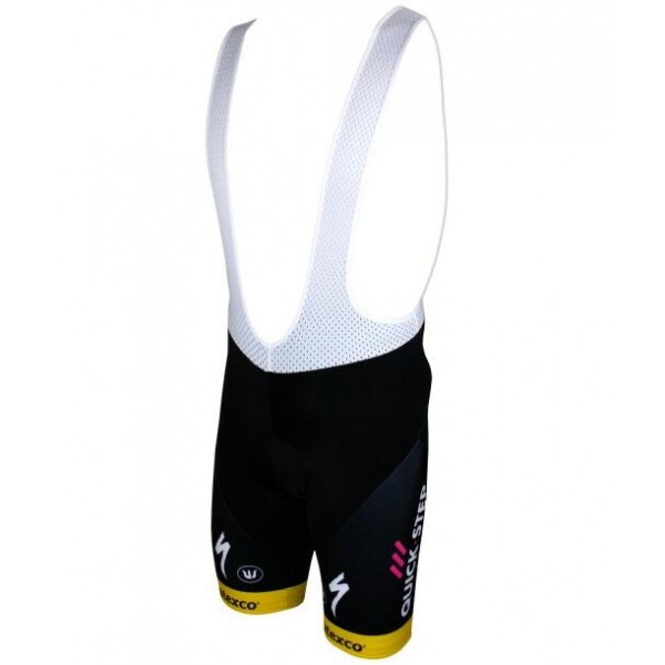Quick-Step Floors 2018 Tour Special Edition Geel Korte Fietsbroeken Bib