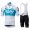 TEAM SKY 2018 Wit Fietskleding Set Wielershirt Korte Mouwen+Korte Fietsbroeken Bib