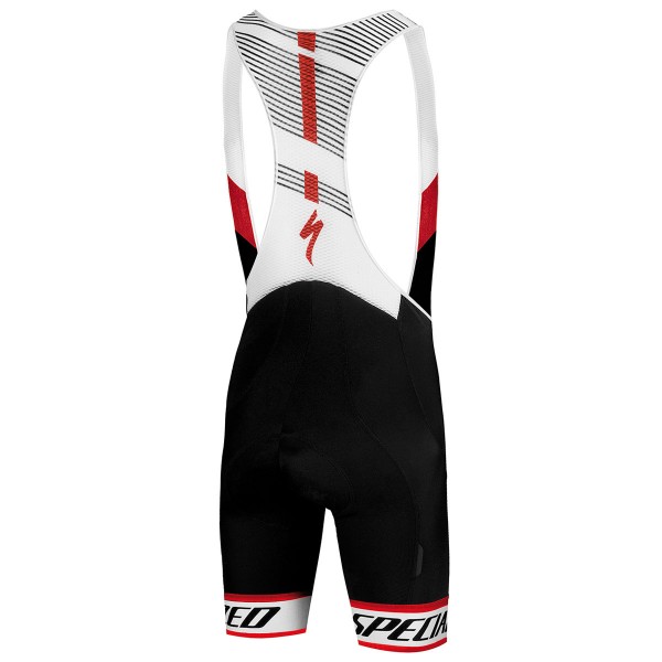 Specialized SL Elite-Wit Rood Korte Fietsbroeken Bib