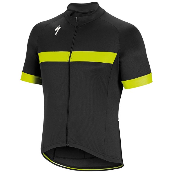 Specialized RBX Sport-Zwart Geel Wielershirt Korte Mouw