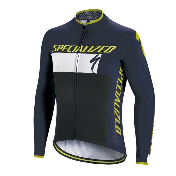 Specialized Element RBX Comp Logo-Blauw M/L Wielershirt Lange Mouw