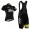 2015 Sky Fietskleding Set Fietsshirt Met Korte Mouwen+Korte Koersbroek Zwart