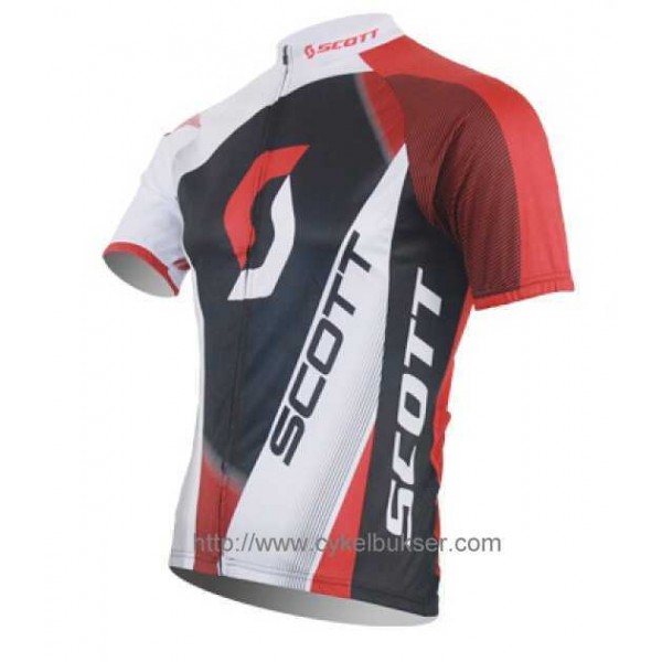 SCOTT RC Pro Wielershirt Met Korte Mouwen Zwart Rood Wit