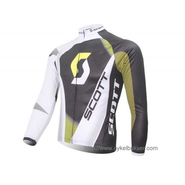 SCOTT RC Pro Wielershirt Lange Mouwen Groen Wit Zwart