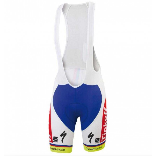 2015 Tinkoff Korte Koersbroek Rood Blauw