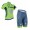 2016 Tinkoff Fietskleding Set Fietsshirt Korte Mouwen+Fietsbroek-Korte Groen