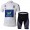 Movistar Tour De France Wielershirt Wit Wielerkleding Set Set Wielershirts Korte Mouw+Fietsbroek